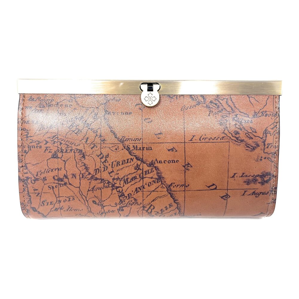 7786 Leather Cauchy Clutch Wallet, Riot Rust